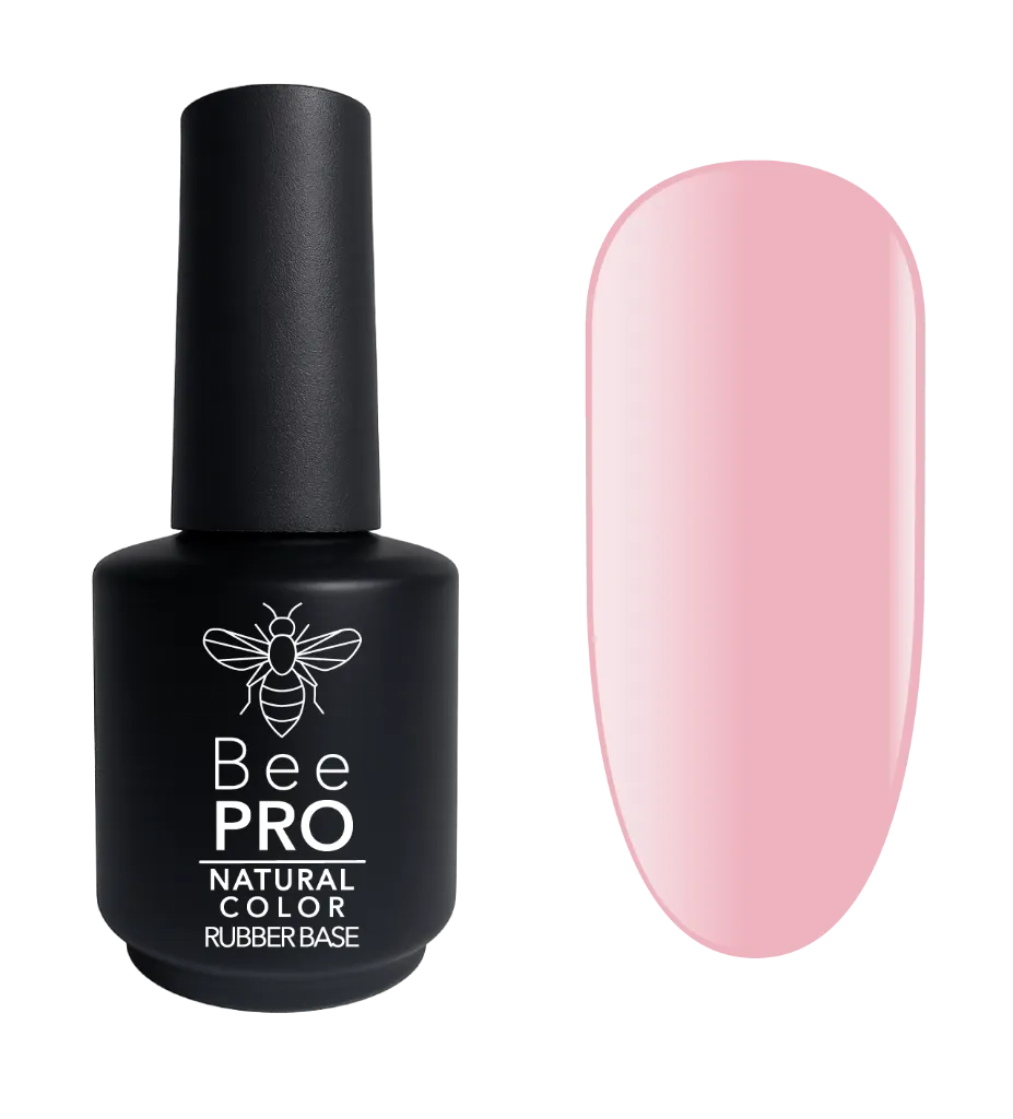 [2700115070018] Natural Color Rubber Base BeePRO Rose Pearl 15ml
